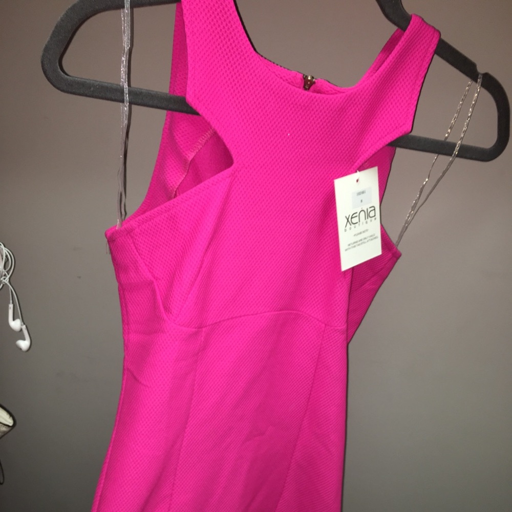 Hot pink cocktail dress